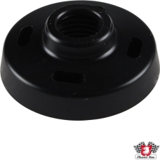 Rosette, black, plastic (5/6 per car)