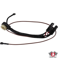 Wiring harness for hazard light switch with connectors and housing