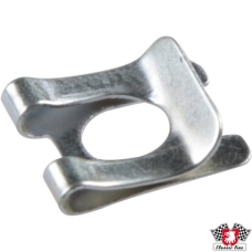 Retaining spring washer for handbrake and gas springs for bonnet and tailgate