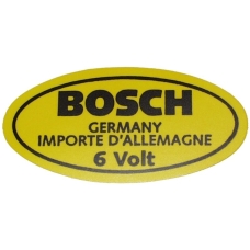 Sticker, 6 V for Bosch coil