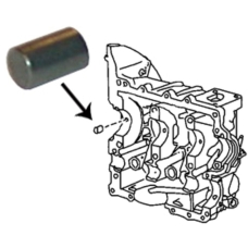 Dowel pin for main bearing