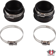 Manifold boot kit for air intake, with clamps, silicone, black