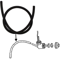 Hose, 1 m, Ø inner 9 mm, Ø outer 15 mm
