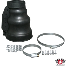 Axle boot set for CV joint with clamps, rear, for swing axle