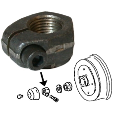 Clamping nut for brake drum, left