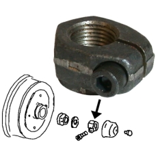 Clamping nut for brake drum, right