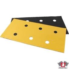 Sound absorber kit for body work insulation. Cut for doors but universal usable. Dimension 50 x 26 cm.