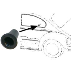 Bushing for moulding clip, rubber