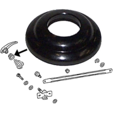 Escutcheon wind/door handle, black