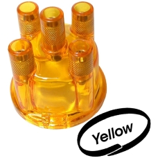 Distributor cap, yellow transparent. Fits Bosch distributors