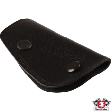 Key holder, black leather