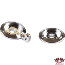 Knob set for Blaupunkt sound control, balance and bass/treble, chrome