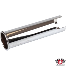 Tail pipe trim, stainless steel, chrome, L 180 mm, Ø45.4 mm. 2 pieces needed per car