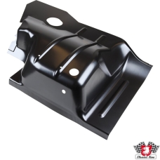 Floor pan section, under seat, rear, right