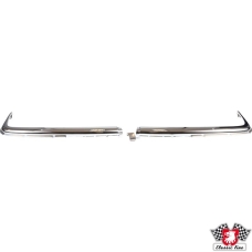 Front bumper cover set, chrome, left/right