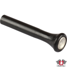 Door lock knob, black with silver center