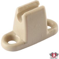 Clip for sun visor, cream white