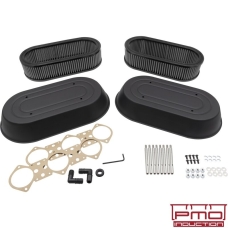 Water shield air filter set for Weber carburetor, short. For models with A/C